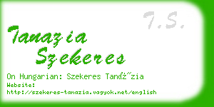 tanazia szekeres business card